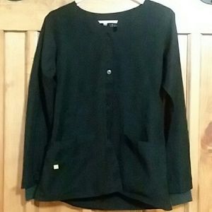 Wonder Wink Four-Stretch scrub jacket with buttons